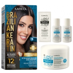 Kareol Alisado, Brazilian keratin Zestaw do Prostowania Włosów Nawilżający